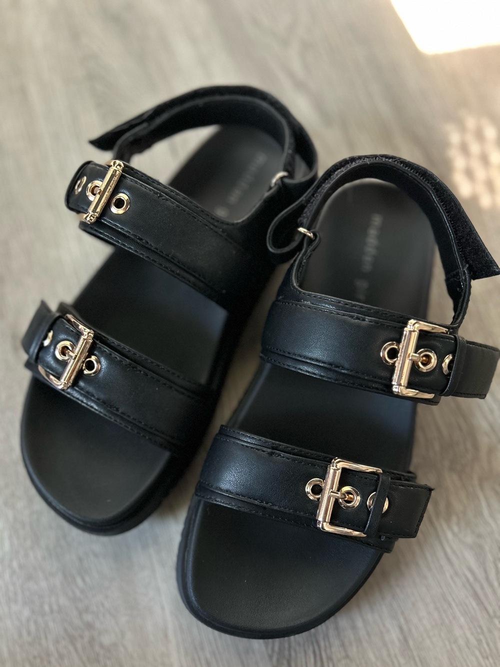 Madden Girl Chunky Platform Slide Sandals